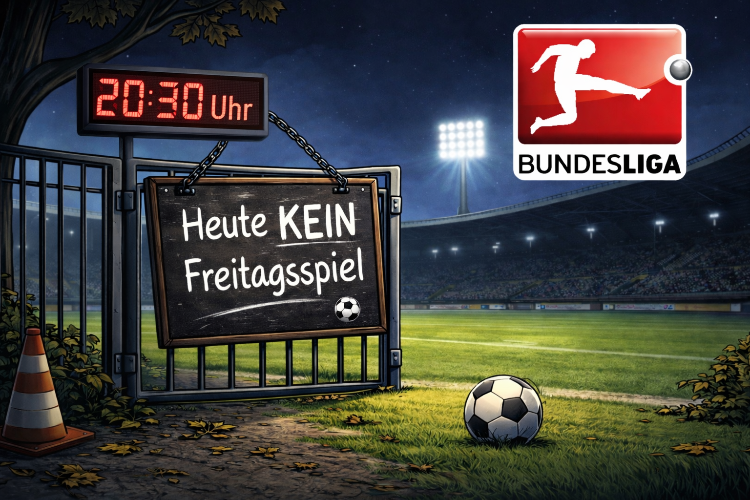Kein Freitagsspiel in der Bundesliga am 28. Spieltag wegen Karfreitag – leeres Stadion am Abend