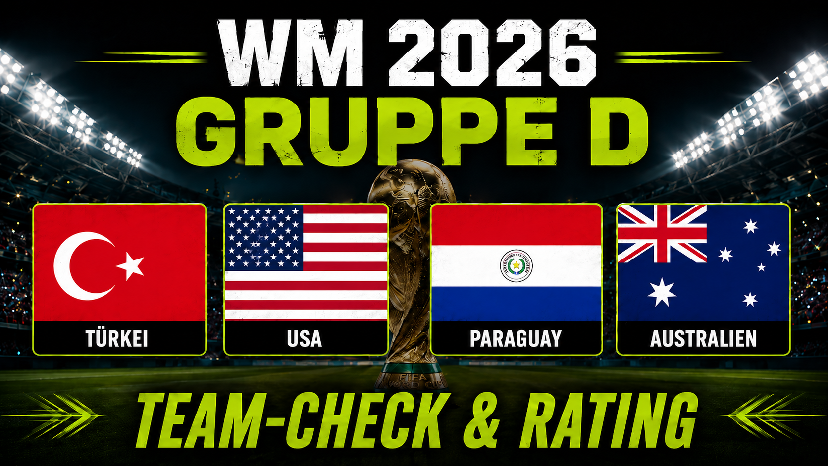 WM 2026 Gruppe D im Check: Türkei, USA, Paraguay und Australien