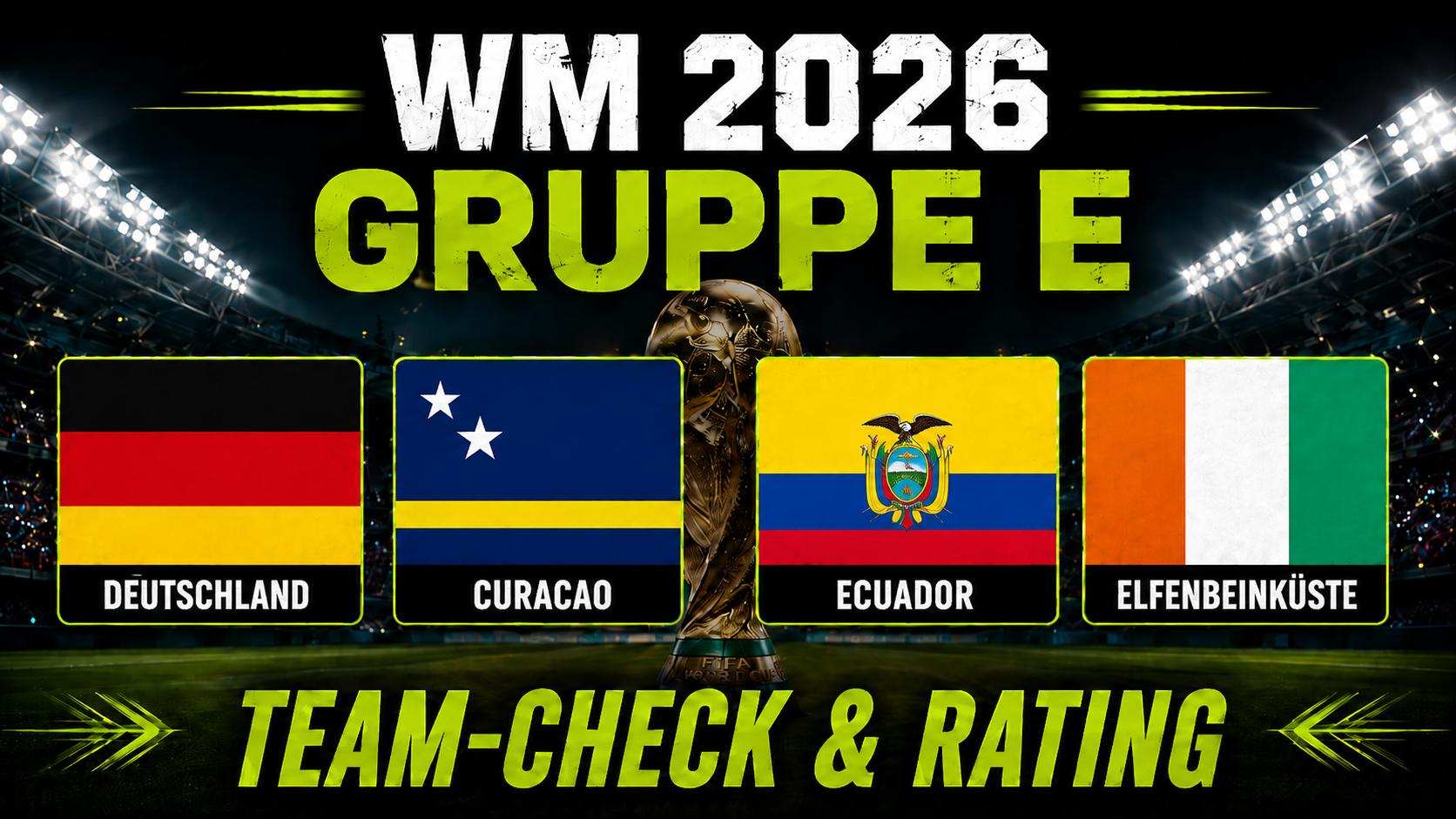 WM 2026 Gruppe E im Check: Deutschland, Curaçao, Ecuador und Elfenbeinküste