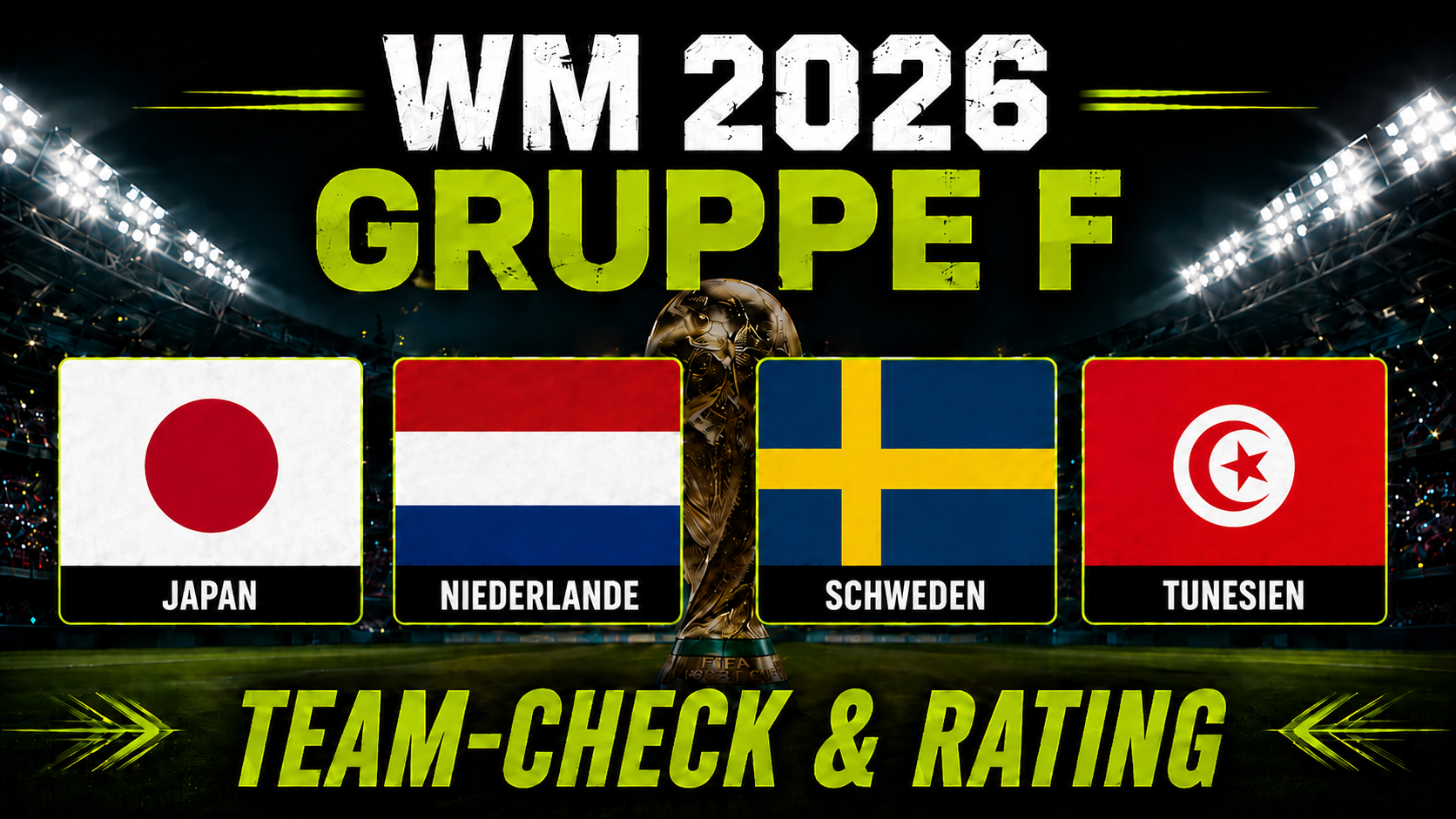 WM 2026 Gruppe F im Check: Japan, Niederlande, Schweden und Tunesien