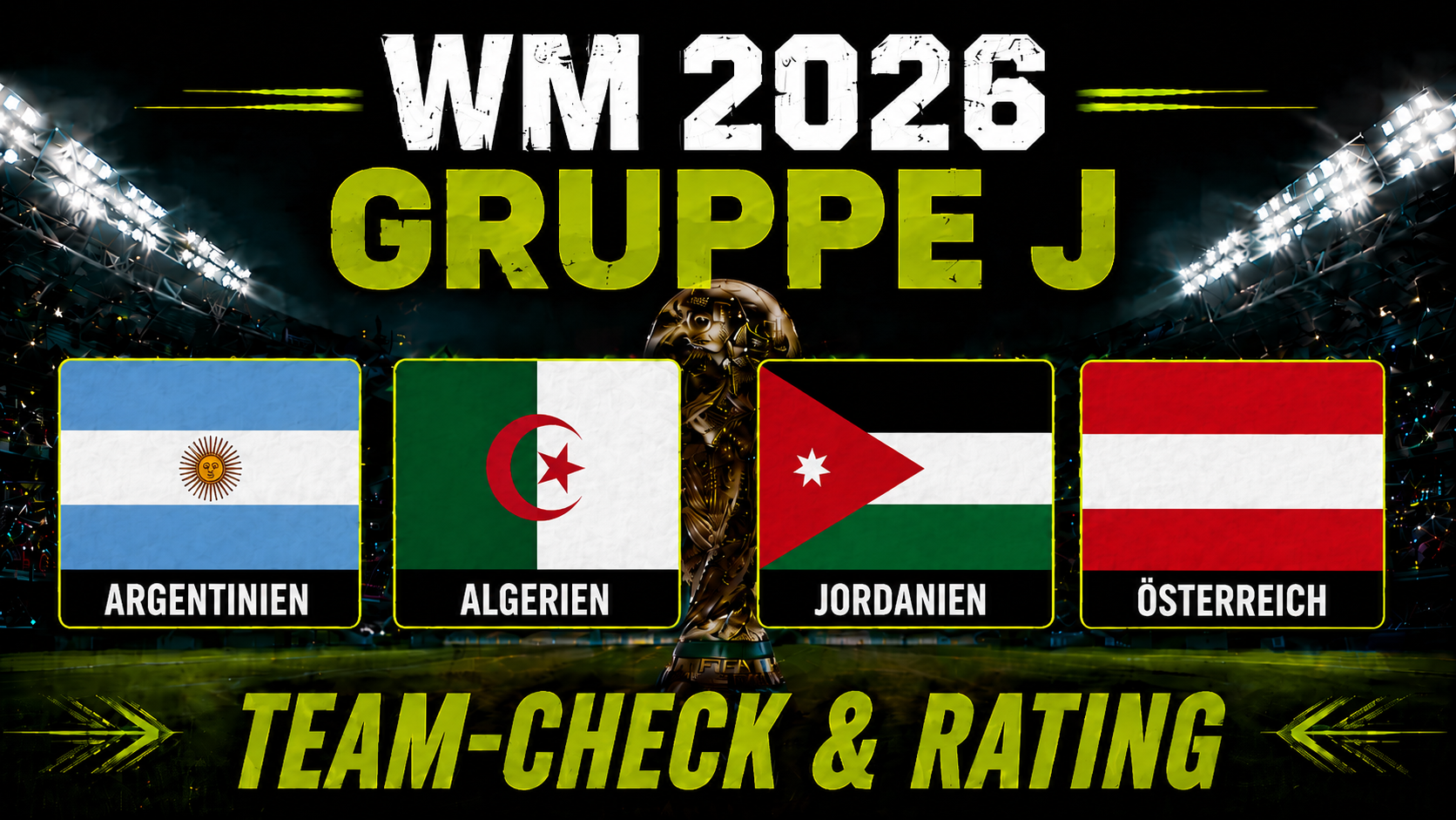 WM 2026 Gruppe J im Check: Argentinien, Algerien, Jordanien und Österreich